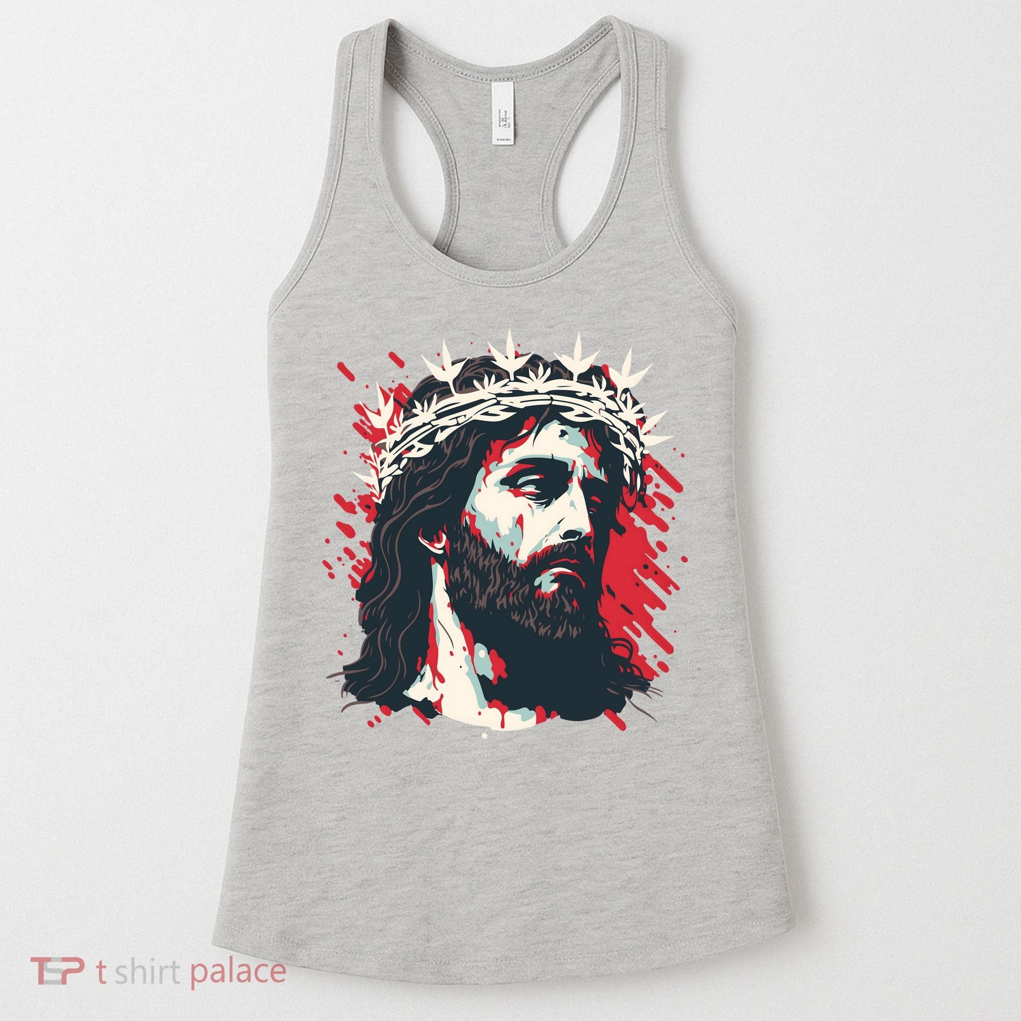 Jesus Painting Christianity Women's Tank Top