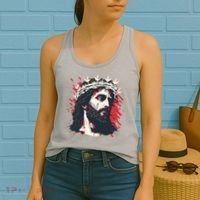 Jesus Painting Christianity Women's Tank Top thumb 2