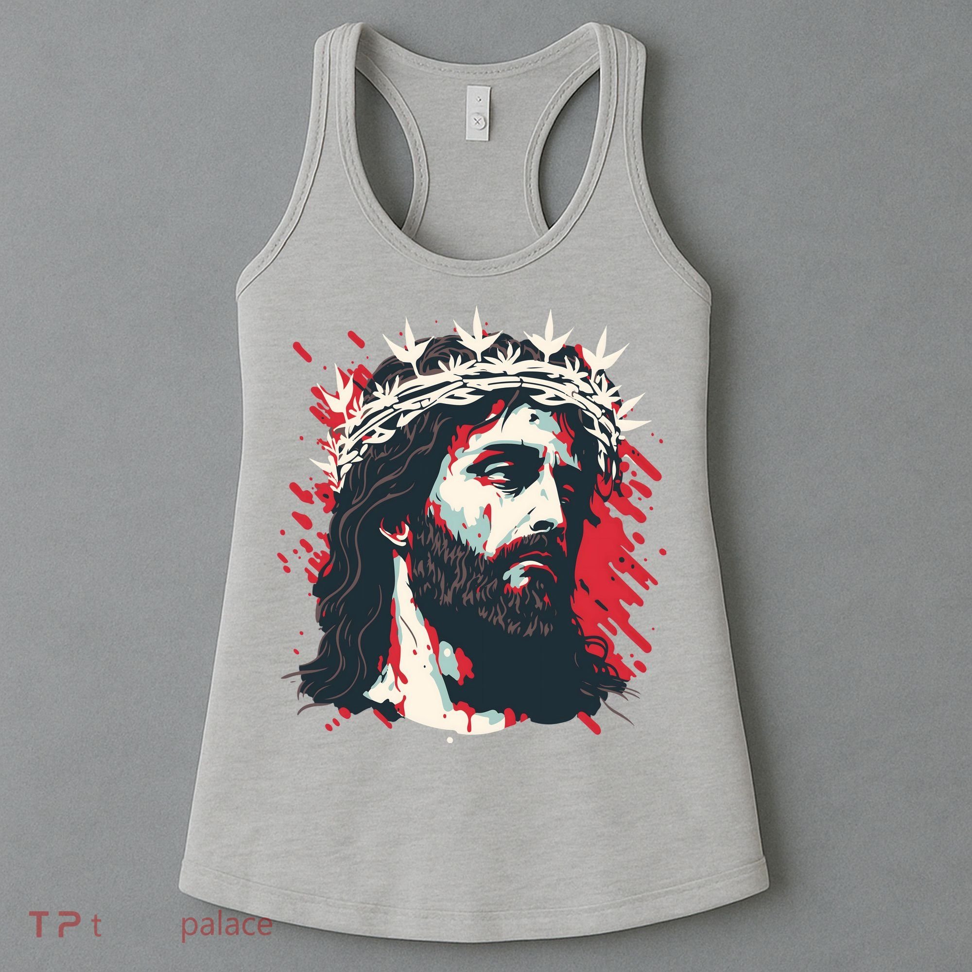Jesus Painting Christianity Women's Tank Top