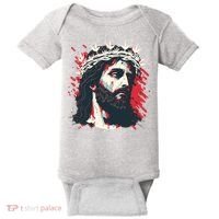 Jesus Painting Christianity Baby Bodysuit thumb 0