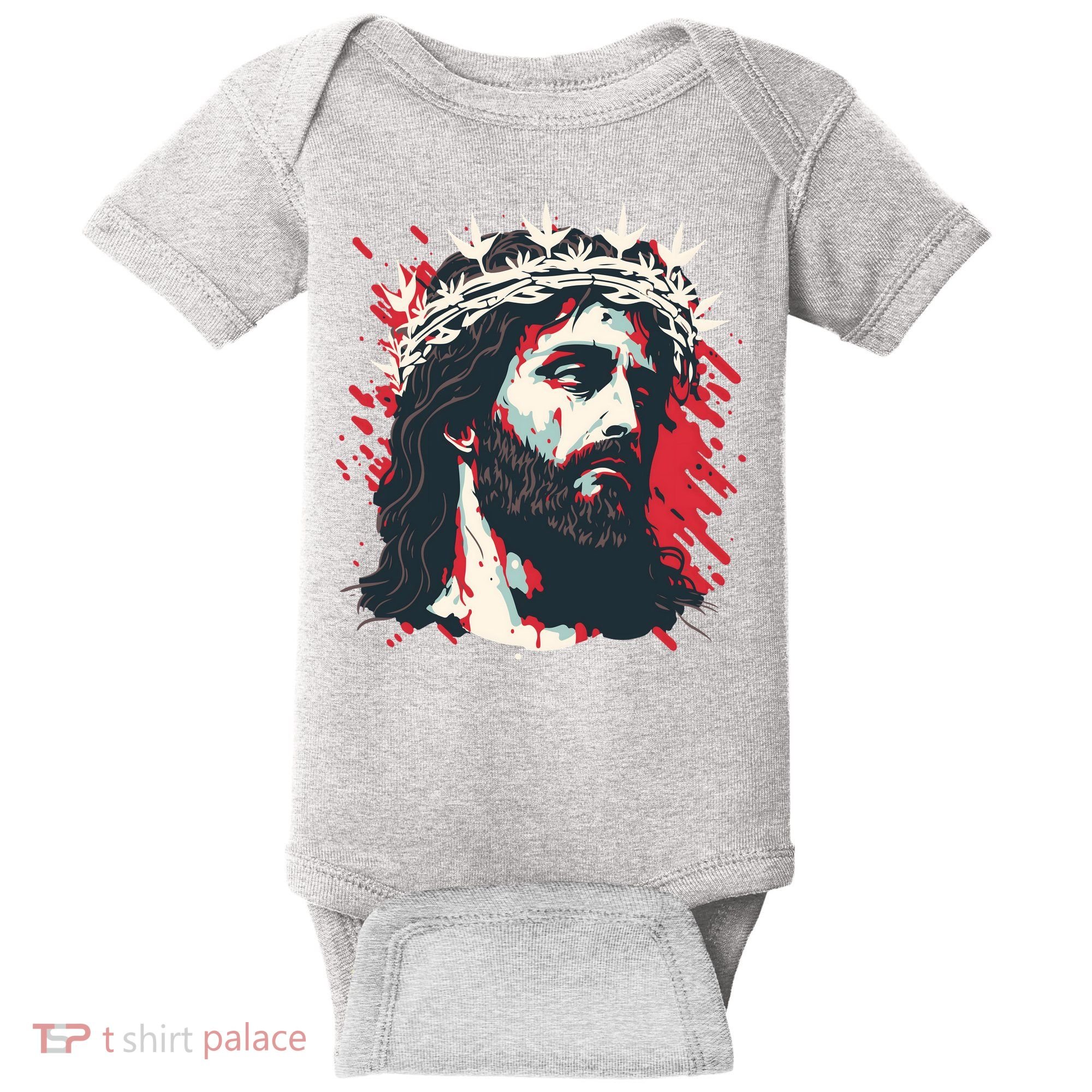 Jesus Painting Christianity Baby Bodysuit