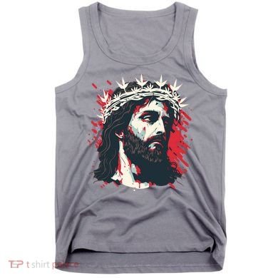Jesus Painting Christianity Tank Top