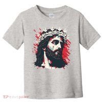 Jesus Painting Christianity Toddler T-Shirt thumb 0