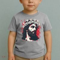Jesus Painting Christianity Toddler T-Shirt thumb 2