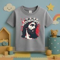 Jesus Painting Christianity Toddler T-Shirt thumb 3