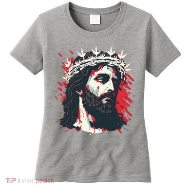 Jesus Painting Christianity Women's T-Shirt