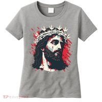 Jesus Painting Christianity Women's T-Shirt thumb 0