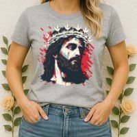Jesus Painting Christianity Women's T-Shirt thumb 2