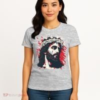 Jesus Painting Christianity Women's T-Shirt thumb 4