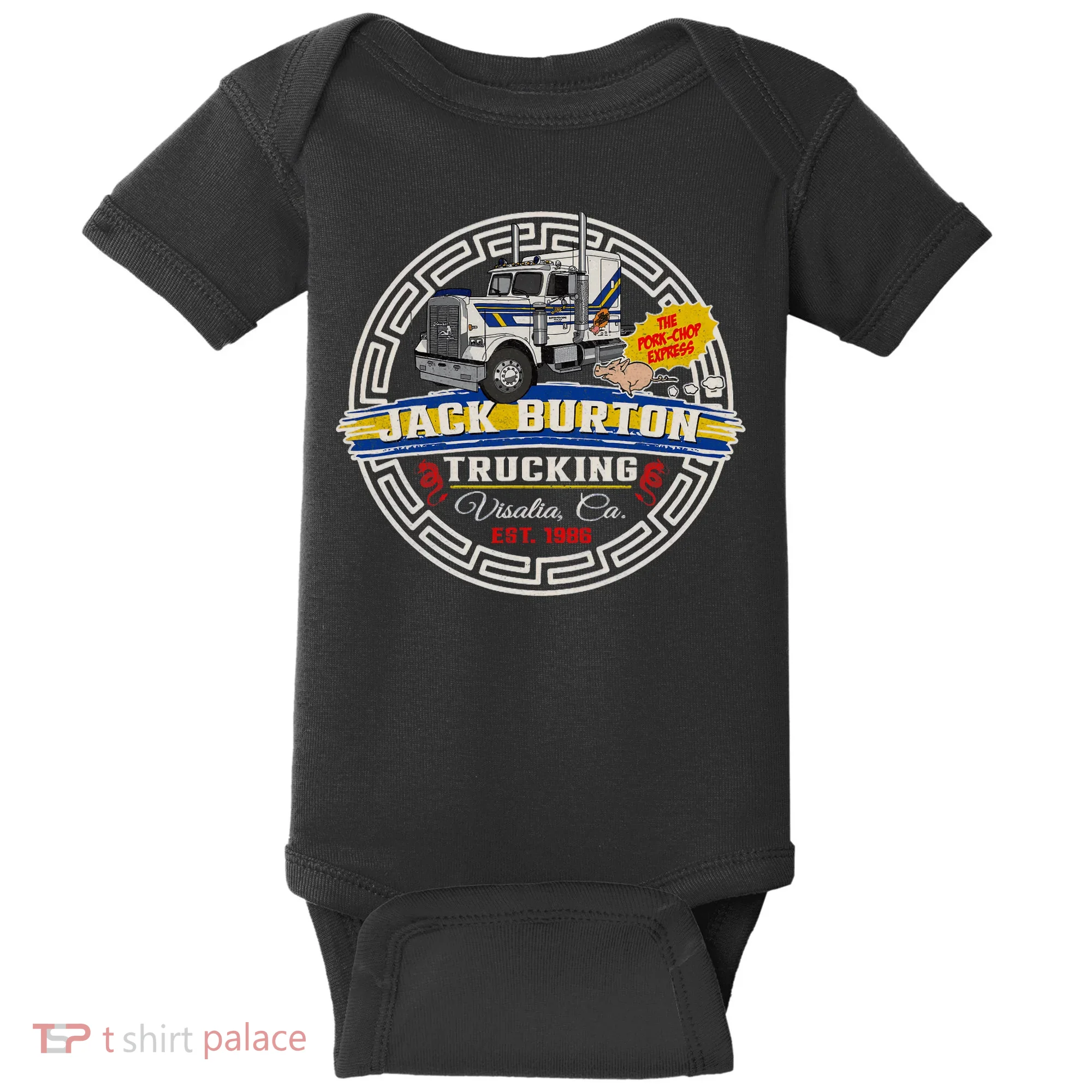 Jack Pork Chop Burton Circle Baby Bodysuit