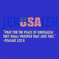 JERUSALEM Pray For the Peace Of Jerusalem US Israel Flag Women's Tank Top thumb 5