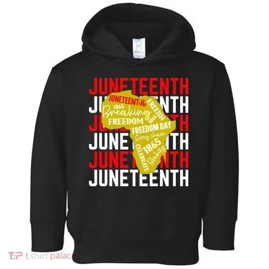 Juneteenth Pride Freedom Black History Toddler Hoodie