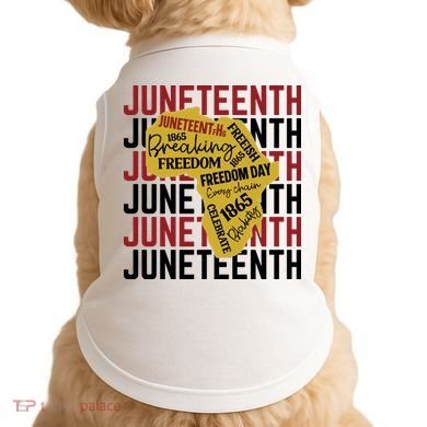 Juneteenth Pride Freedom Black History Doggie Tank