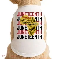 Juneteenth Pride Freedom Black History Doggie Tank thumb 0