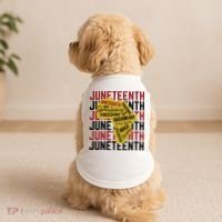 Juneteenth Pride Freedom Black History Doggie Tank thumb 2