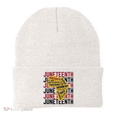 Juneteeth Pride Freedom Black History Beanie
