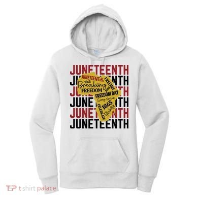 Juneteeth Pride Freedom Black History Women's Hoodie