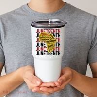 Juneteeth Pride Freedom Black History Tumbler thumb 2