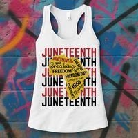Juneteeth Pride Freedom Black History Women's Tank Top thumb 3