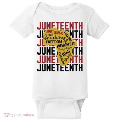 Juneteeth Pride Freedom Black History Baby Bodysuit