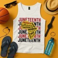 Juneteeth Pride Freedom Black History Tank Top thumb 4