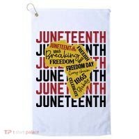 Juneteeth Pride Freedom Black History Golf Towel thumb 0