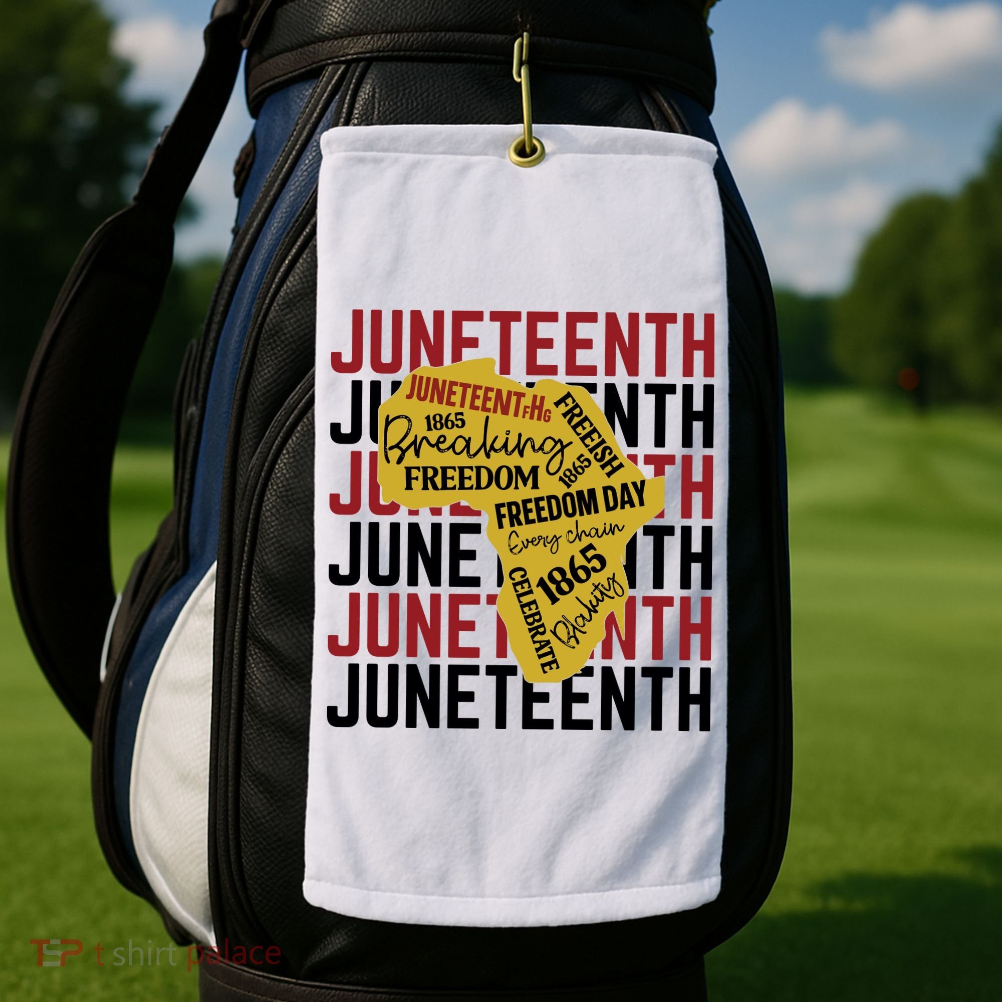 Juneteeth Pride Freedom Black History Golf Towel