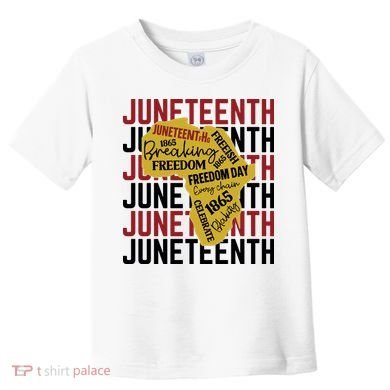Juneteeth Pride Freedom Black History Toddler T-Shirt