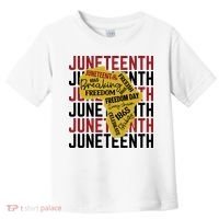 Juneteeth Pride Freedom Black History Toddler T-Shirt thumb 0