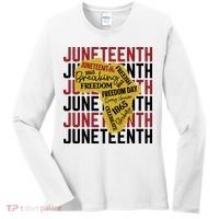 Juneteeth Pride Freedom Black History Women's Long Sleeve Shirt thumb 0