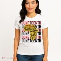 Juneteenth Pride Freedom Black History Women's T-Shirt thumb 4