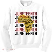 Juneteeth Pride Freedom Black History Kids Sweatshirt thumb 0
