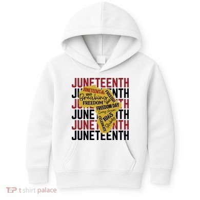 Juneteeth Pride Freedom Black History Kids Hoodie