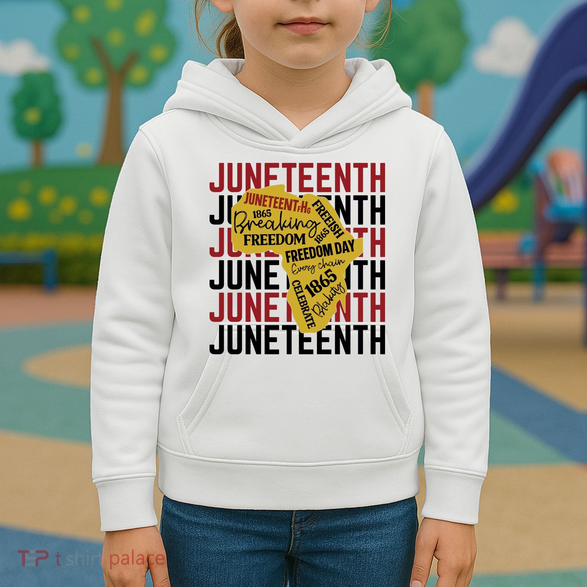 Juneteeth Pride Freedom Black History Kids Hoodie