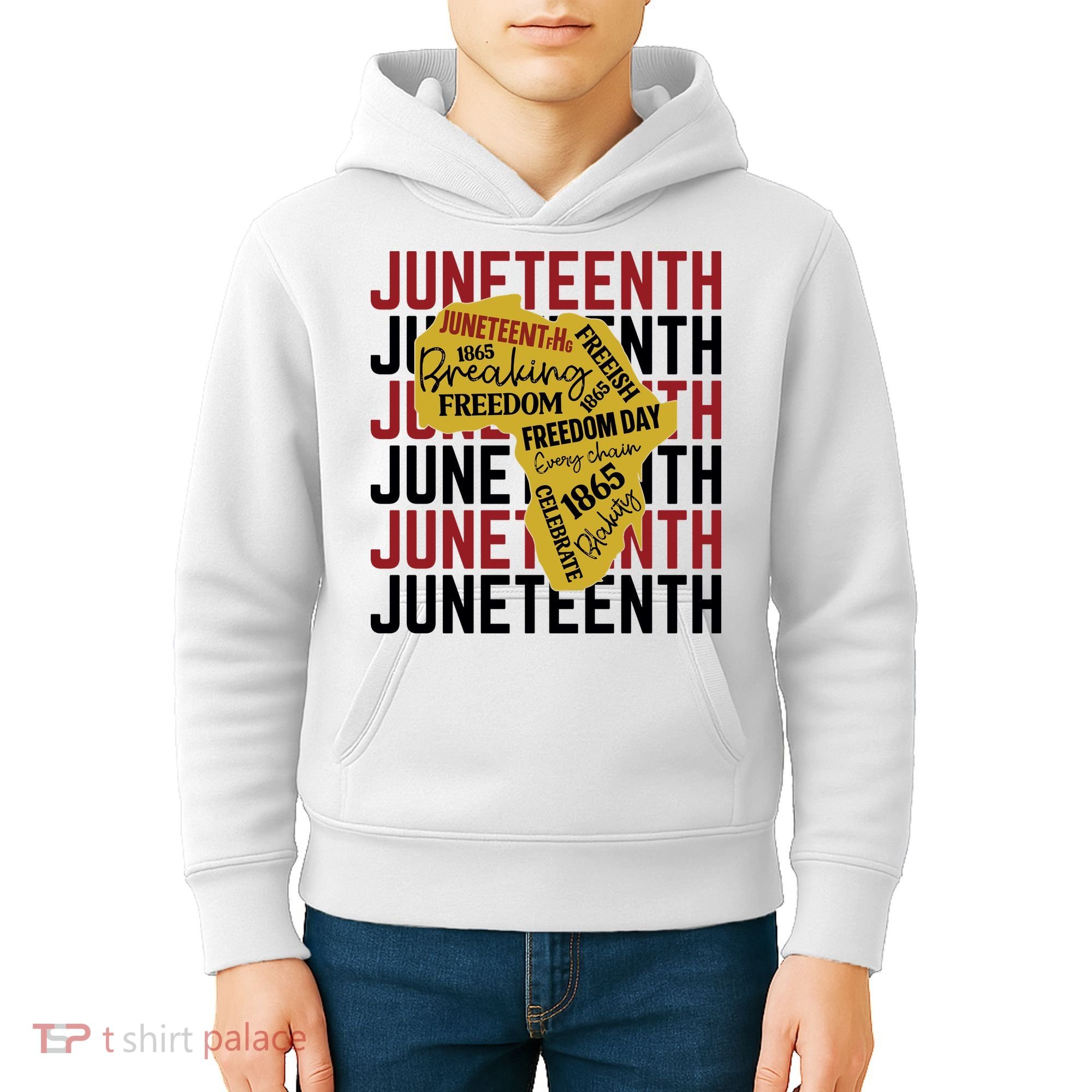 Juneteeth Pride Freedom Black History Kids Hoodie