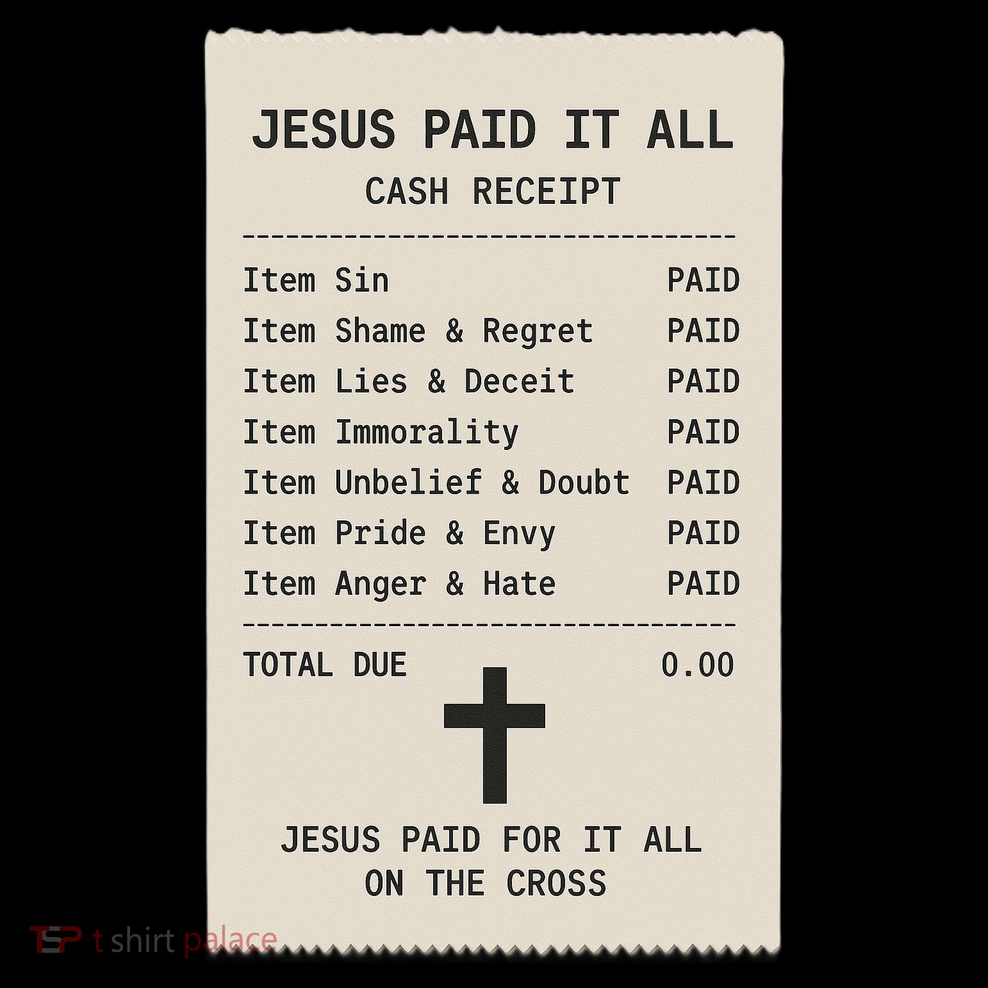 Jesus Paid For It All Jesus Receipt Coffee Mug