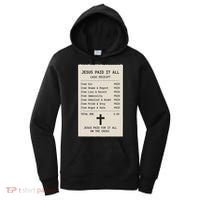 Jesus Paid For It All Jesus Receipt Women's Hoodie thumb 0