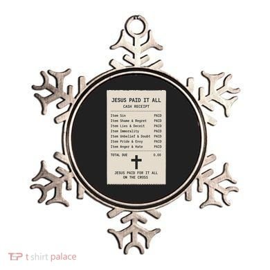 Jesus Paid For It All Jesus Receipt Ornament