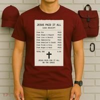 Jesus Paid For It All Jesus Receipt T-Shirt thumb 6