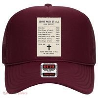 Jesus Paid For It All Jesus Receipt Hat thumb 0