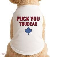 Jerry Power Fuck You Trudeau Doggie Tank thumb 0