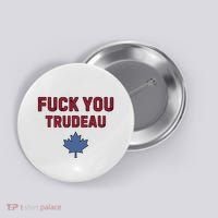 Jerry Power Fuck You Trudeau Button thumb 0