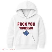 Jerry Power Fuck You Trudeau Kids Hoodie thumb 0