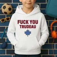 Jerry Power Fuck You Trudeau Kids Hoodie thumb 2