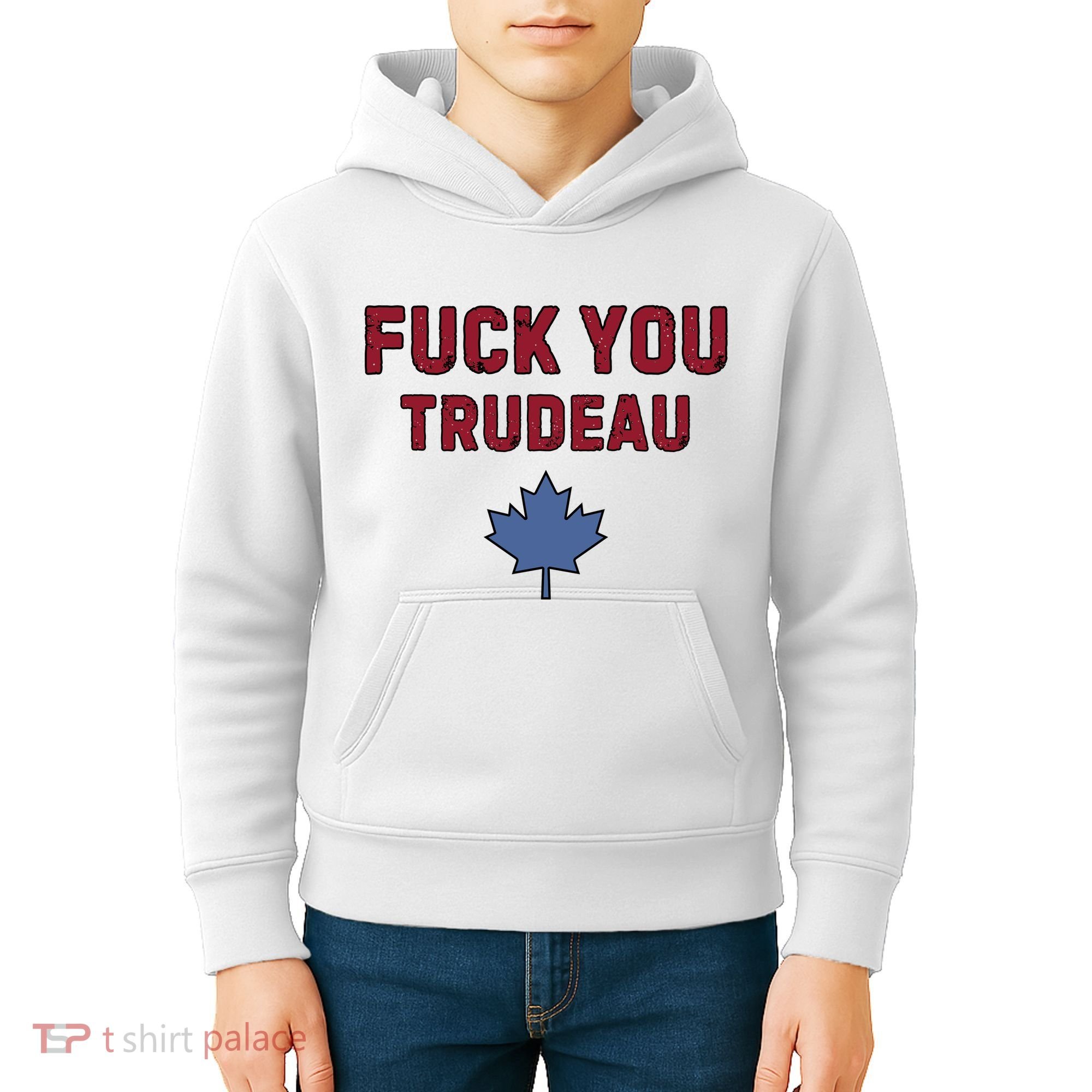 Jerry Power Fuck You Trudeau Kids Hoodie