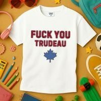 Jerry Power Fuck You Trudeau Kids T-Shirt thumb 3
