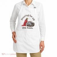 Jesus Praying For All You Hoes Humor Christian Apron thumb 2