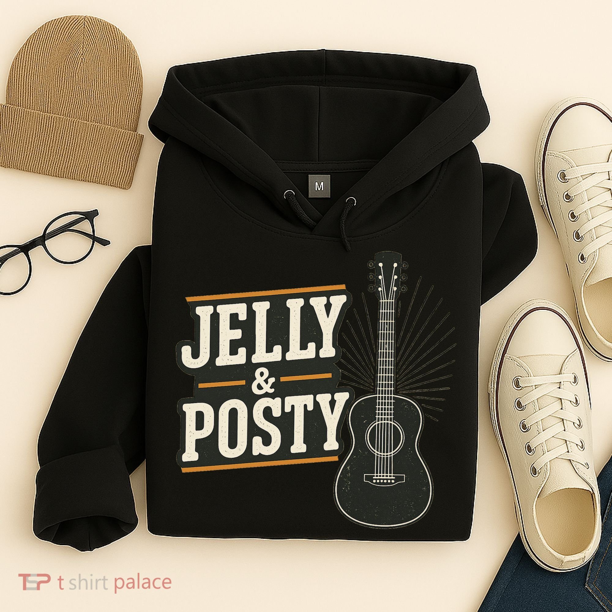 Jelly & Posty Guitar Music Hoodie