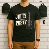 Jelly & Posty Guitar Music T-Shirt thumb 6