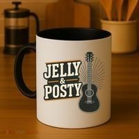 Jelly & Posty Guitar Music Coffee Mug thumb 4
